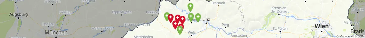 Kartenansicht für Apotheken-Notdienste in der Nähe von Heiligenberg (Grieskirchen, Oberösterreich)